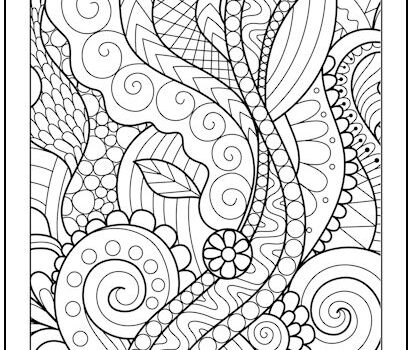 Wavy Patterns Coloring Page