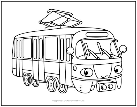 Camping RV Coloring Page
