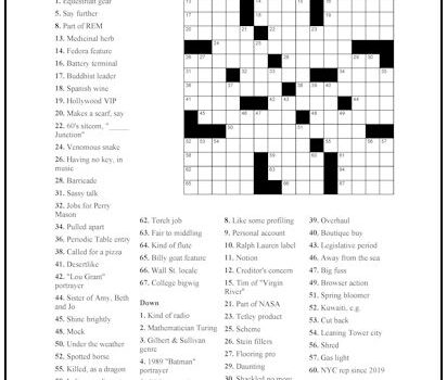 Crossword Puzzle #38 Crossword Puzzle #38
