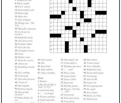 Crossword Puzzle #39 Crossword Puzzle #39