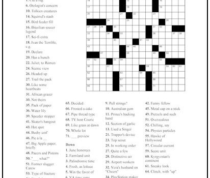 Crossword Puzzle #40 Crossword Puzzle #40
