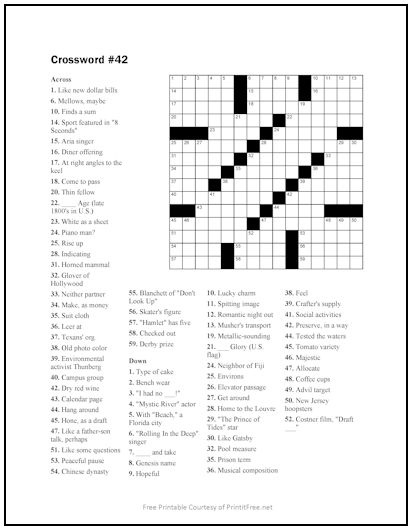 Crossword Puzzle #42