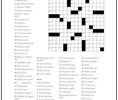 Crossword Puzzle #43 Crossword Puzzle #43