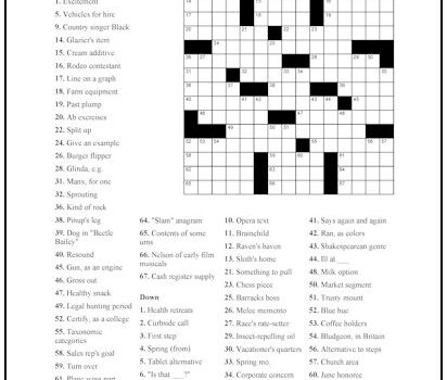 Crossword Puzzle #44 Crossword Puzzle #44