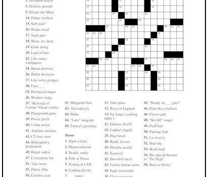 Crossword Puzzle #47 Crossword Puzzle #47