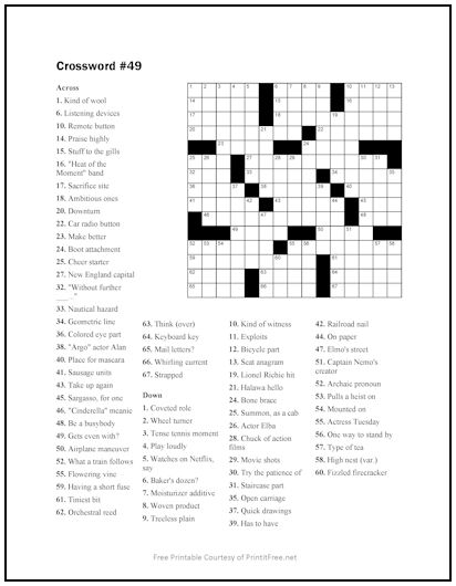 Crossword Puzzle #49