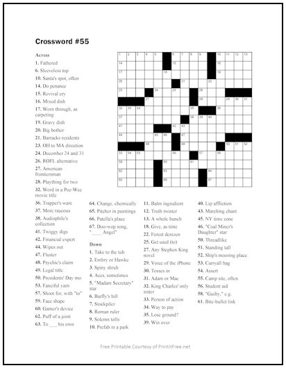 Crossword Puzzle #55