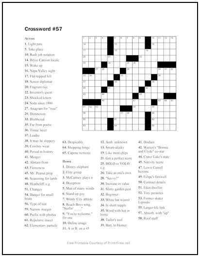 Crossword Puzzle #57
