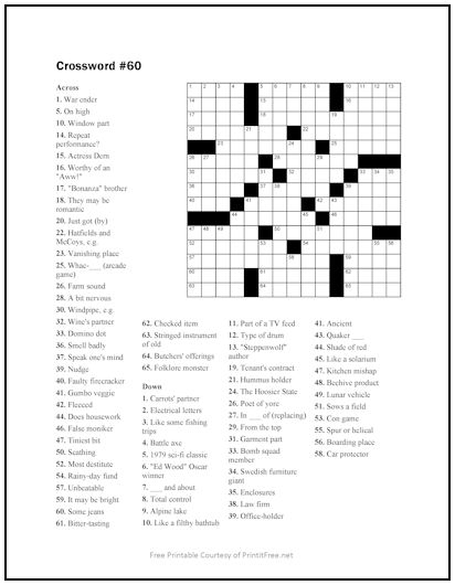 Crossword Puzzle #60