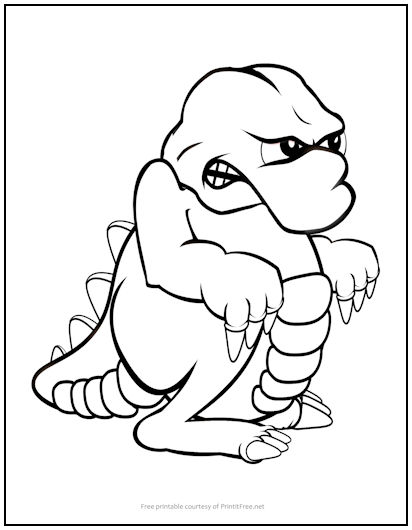 Krush Monster Coloring Page