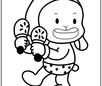 Leroy Playing Maracas Coloring Page