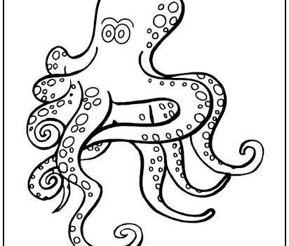 Spotted Octopus Coloring Page