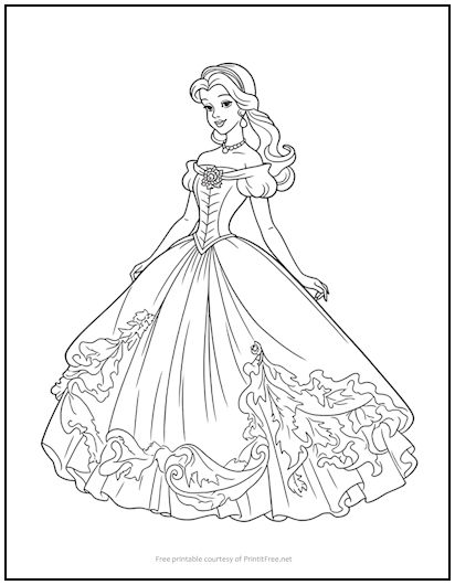 Printable Coloring Pages  Disney adult coloring books, Disney princess  coloring pages, Free adult coloring pages