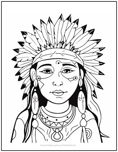 American Coloring Page