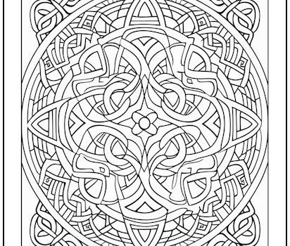 Celtic Mandala Coloring Page