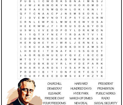Franklin D. Roosevelt Word Search Puzzle