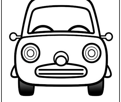 Small Car Coloring Page