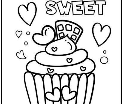 You’re Sweet Valentine Coloring Page
