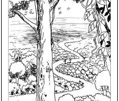 Nature’s Path Coloring Page