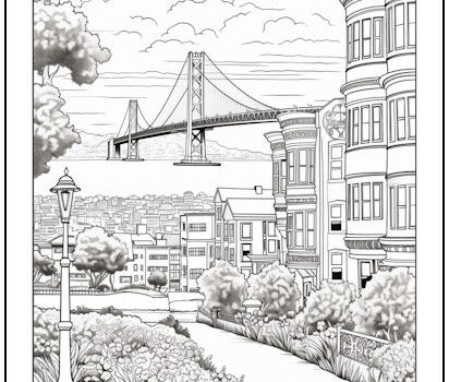 San Francisco Coloring Page