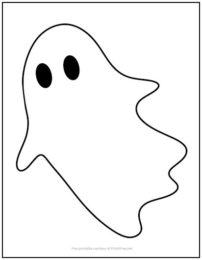 Flying Ghost With Eyes Cutout Shape Large