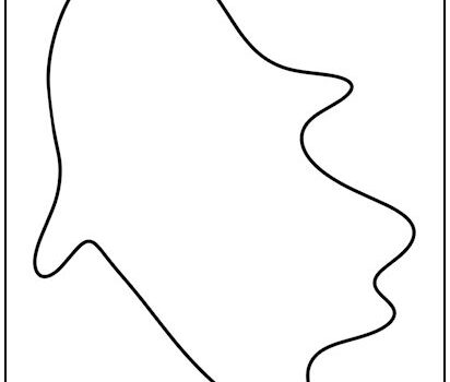 Flying Ghost No Eyes Cutout Shape Large