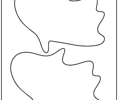 Flying Ghost No Eyes Cutout Shapes Medium