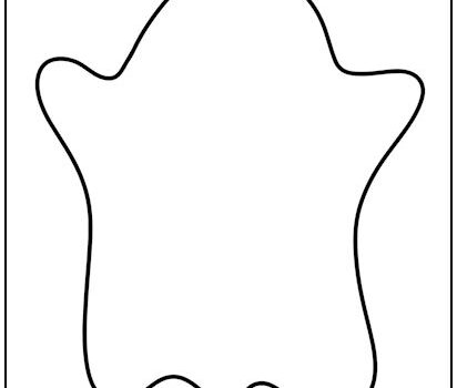 Scary Ghost No Eyes Cutout Shape Large