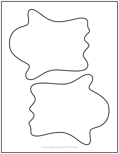 Scary Ghost No Eyes Cutout Shapes Medium