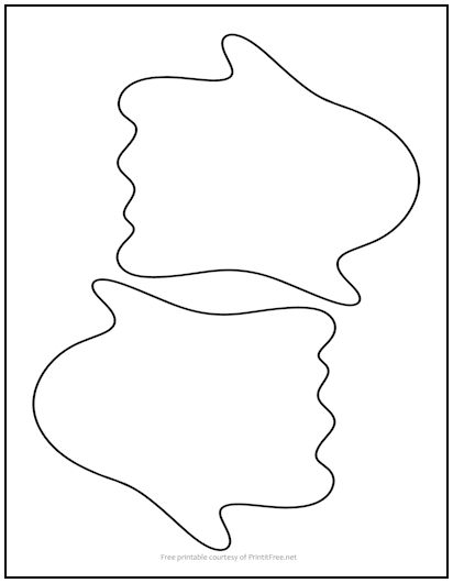Waving Ghost No Eyes Cutout Shape Medium