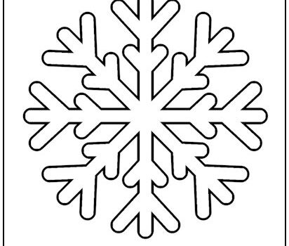 Snowflake #1 Cutout Shape Large