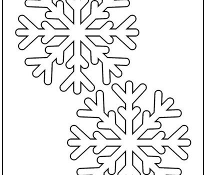 Snowflake #1 Cutout Shapes Medium