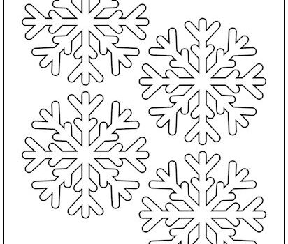 Snowflake #1 Cutout Shapes Small