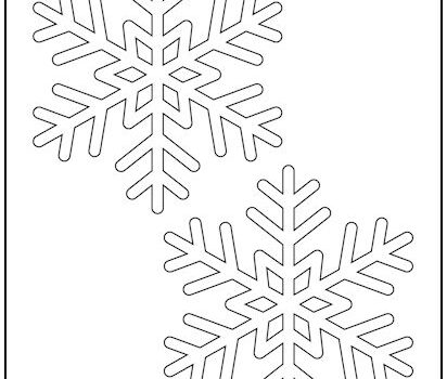 Snowflake #2 Cutout Shapes Medium