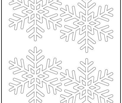 Snowflake #2 Cutout Shapes Small