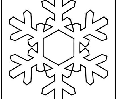 Snowflake #3 Cutout Shape Large