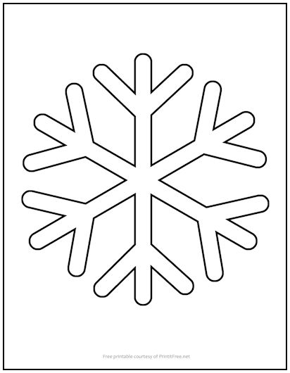 Snowflake #4 Cutout Shape Large