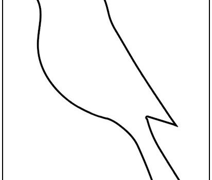 Songbird Bird Cutout Shape Large