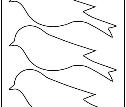 Songbird Bird Cutout Shapes Medium