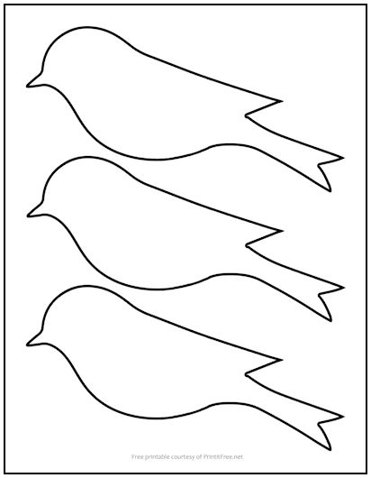 Songbird Bird Cutout Shapes Medium