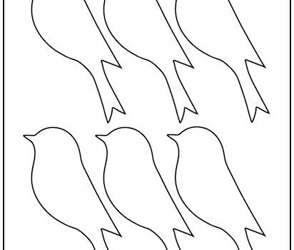 Songbird Bird Cutout Shapes Small