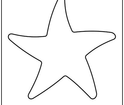 Starfish Cutout Shape Large Starfish Cutout Shape Large