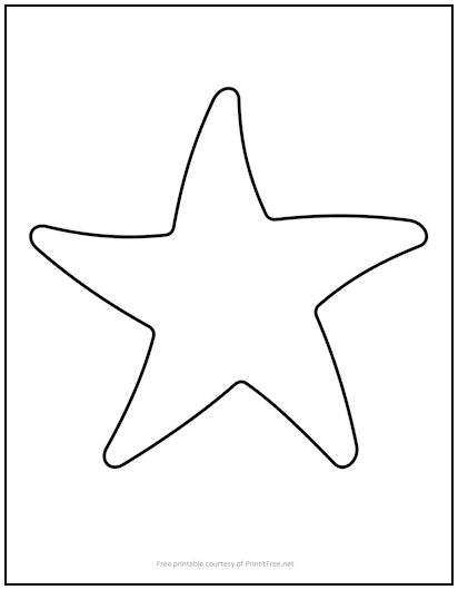 Starfish Cutout Shape Large