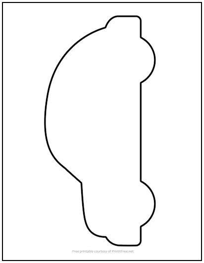 Automobile Cutout Shape Large