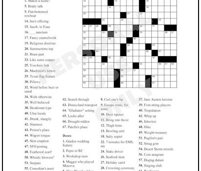 Crossword Puzzle #61 Crossword Puzzle #61