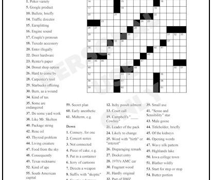 Crossword Puzzle #64 Crossword Puzzle #64