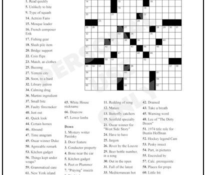 Crossword Puzzle #68 Crossword Puzzle #68