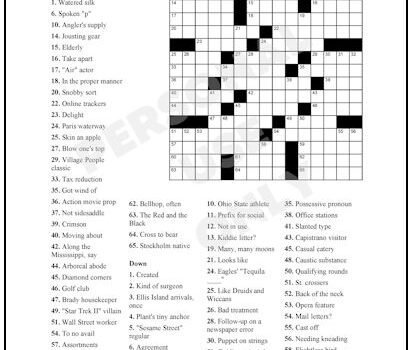 Crossword Puzzle #71 Crossword Puzzle #71