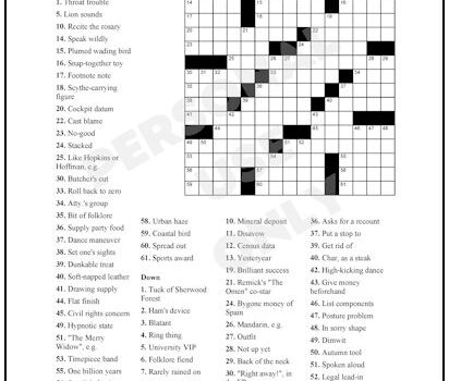 Crossword Puzzle #72 Crossword Puzzle #72