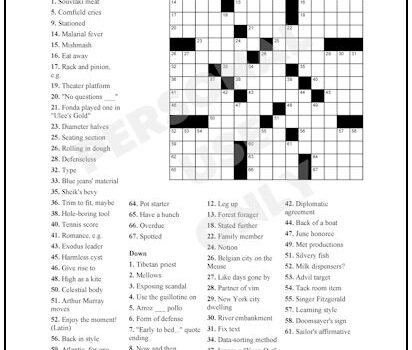 Crossword Puzzle #74 Crossword Puzzle #74